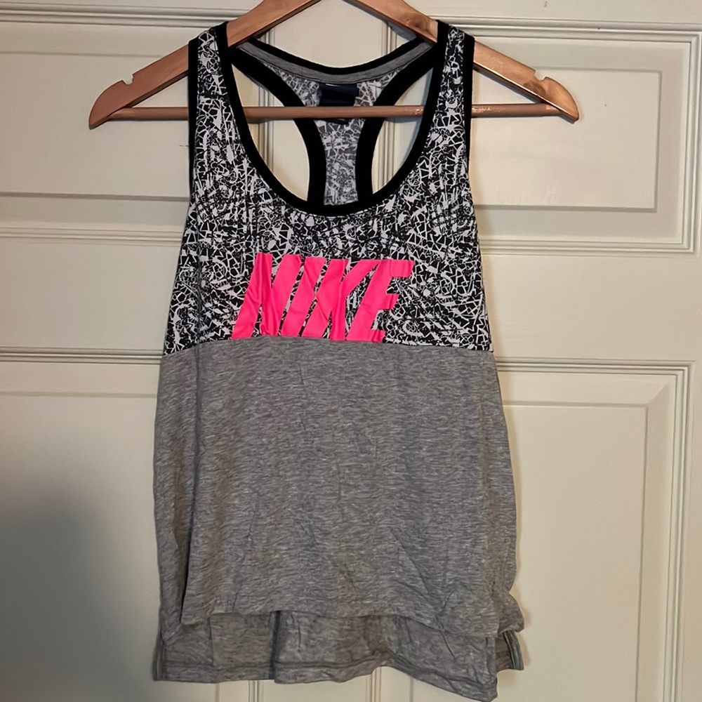 Racer back workout shirt. Athletic 80s style tank top.
